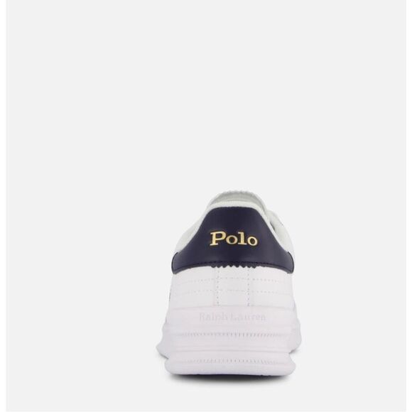 Ralph Lauren Polo White Leather Sneaker - Picture 5 of 8
